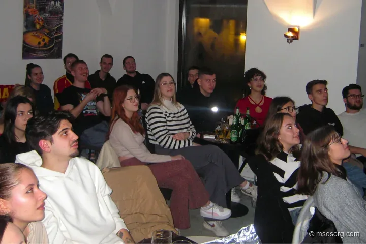 Fans gathered at the Maribor base to cheer for Macedonia together.