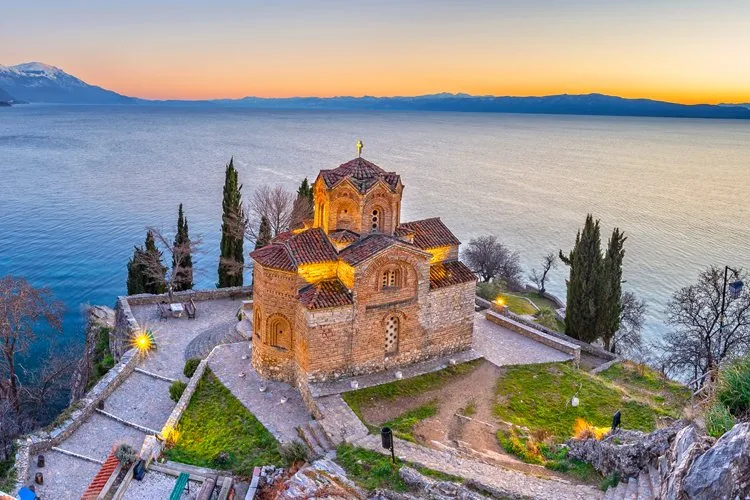 The Church of St. John at Kaneo above Lake Ohrid