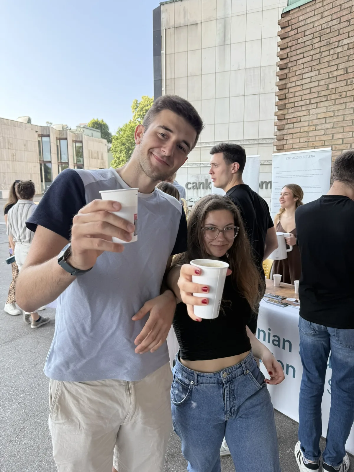 Macedonian students gathered together in Ljubljana