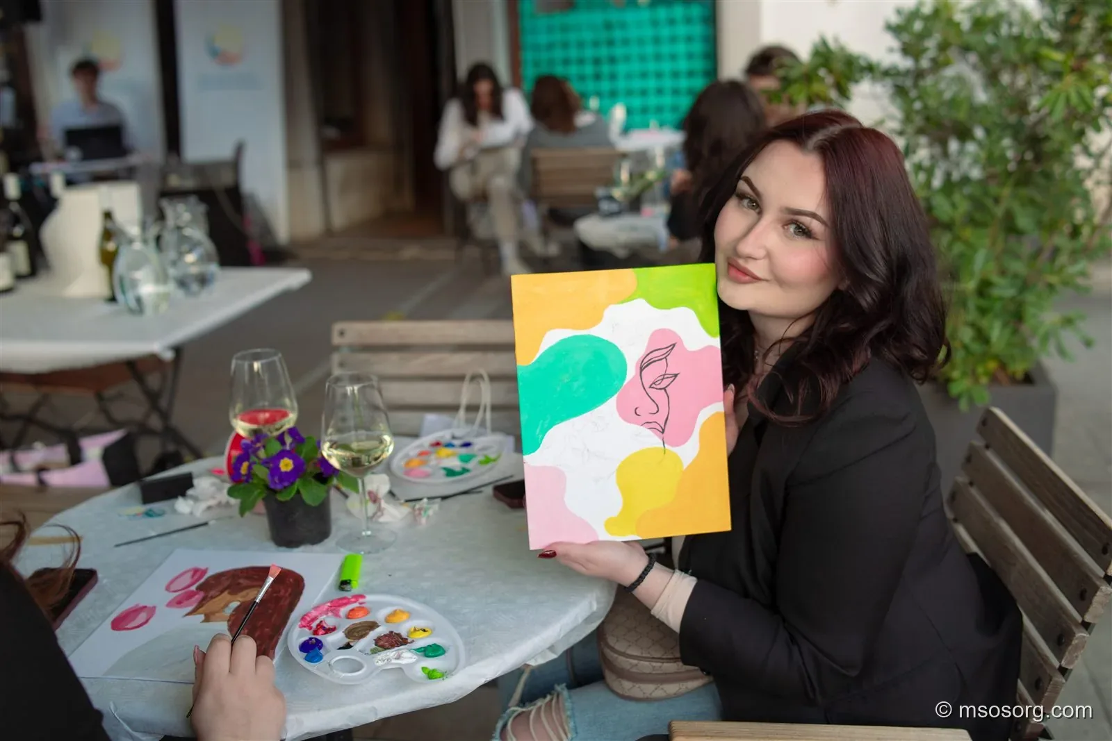 Paint & Wine at Sunset, Celebrating Women’s Day with Art & Music